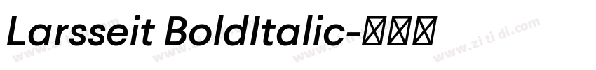 Larsseit BoldItalic字体转换
